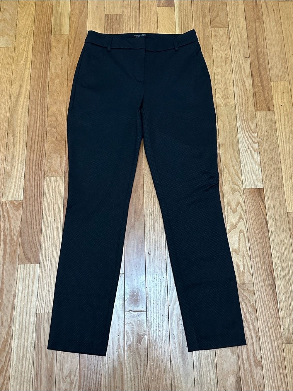 Rachel Zoe Black Ankle-Length Straight-Leg Trousers